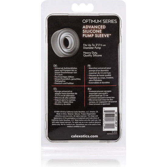 CalExotics Advanced – Manguito de silicona para bomba de vacío – Ahumado