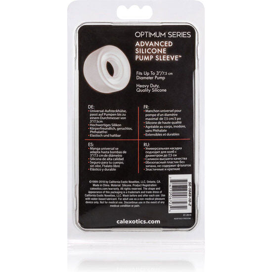 CalExotics Advanced – Manguito de silicona para bomba de vacío – Transparente