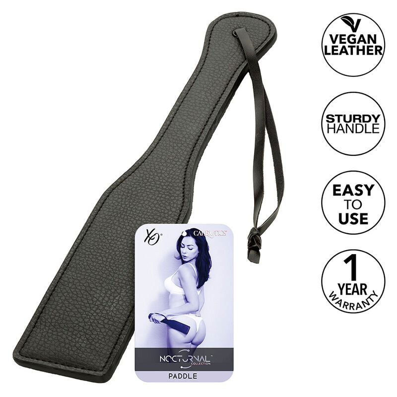 CalExotics — Nocturnal paddle en cuir noir