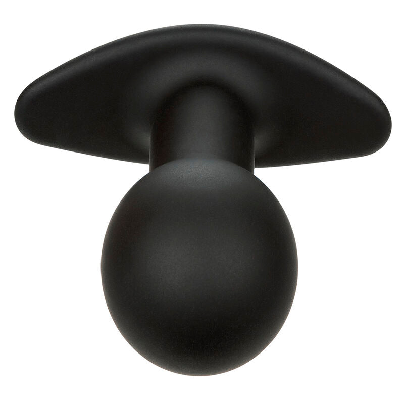 CalExotics Rock Bottom – vibrierender Analplug aus Silikon mit 10 Vibrationsfunktionen, Schwarz