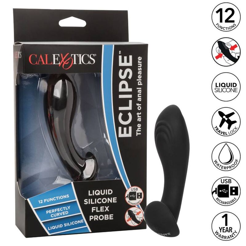 Stimolatore anale flessibile CalExotics Eclipse in silicone liquido