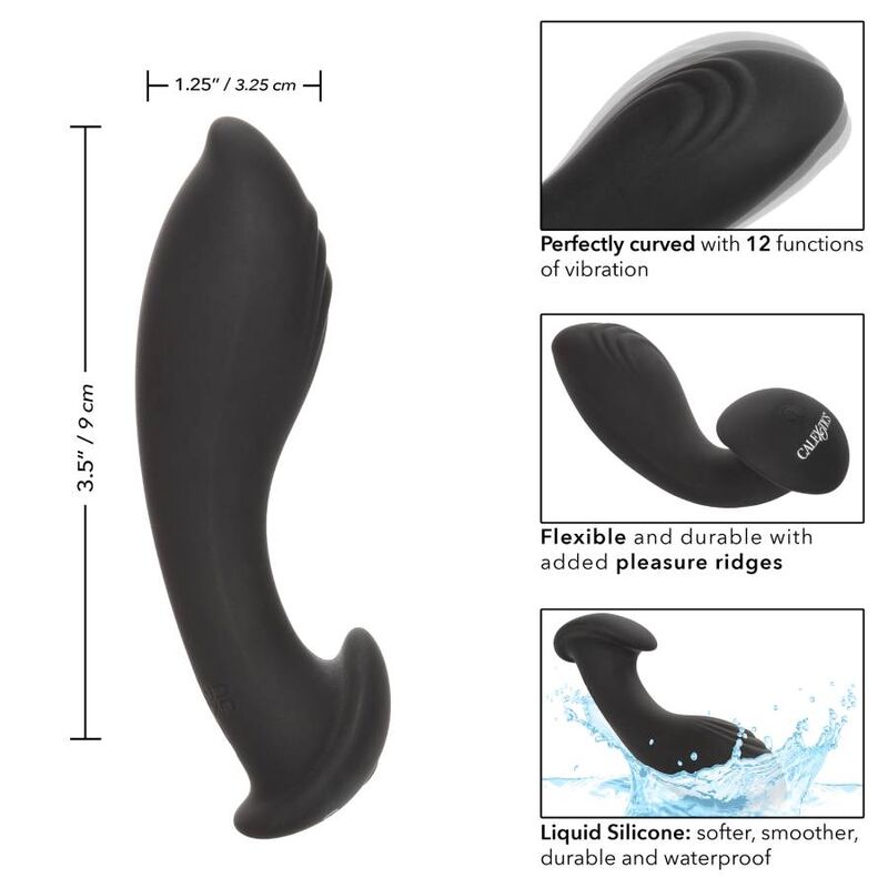 Stimolatore anale flessibile CalExotics Eclipse in silicone liquido