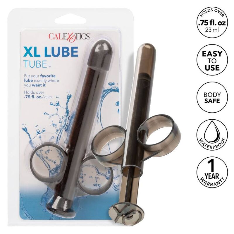 CalExotics XL Lube Tube – Gleitgel-Applikator in Schwarz