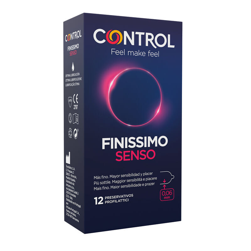 Control Finissimo Senso — Préservatifs, 12 unités