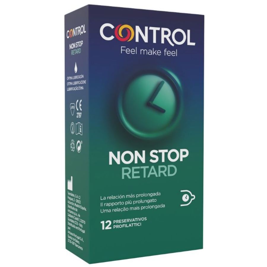 Control Non Stop Retard — Préservatifs, 12 unités