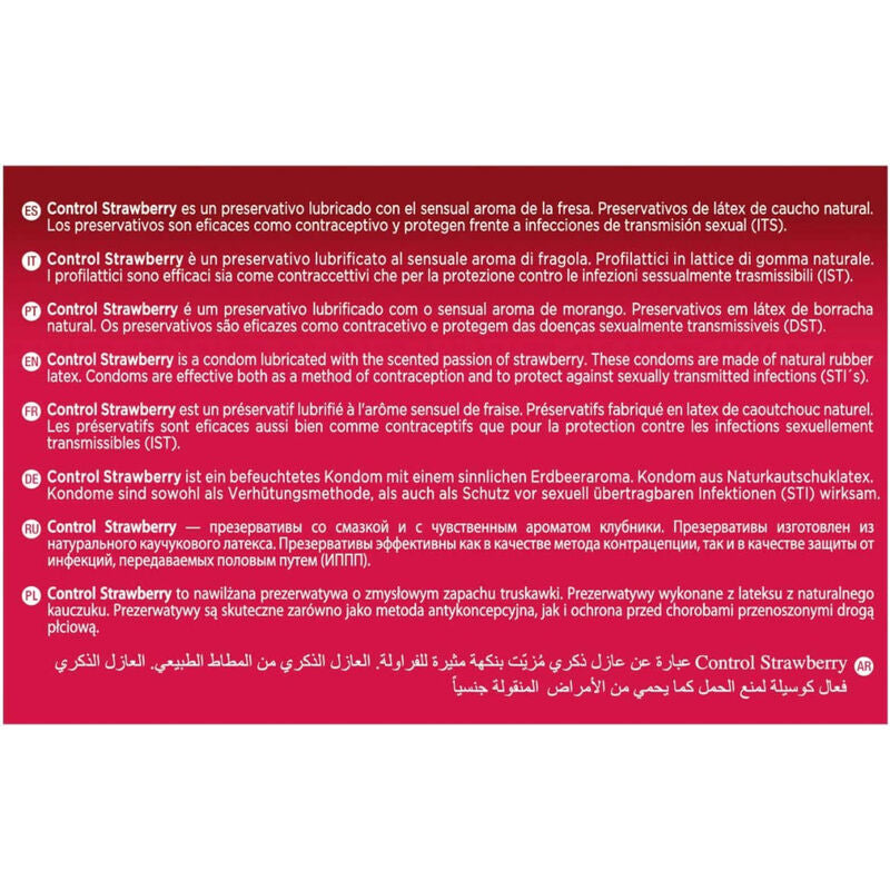 Control Strawberry — Préservatifs, 144 unités
