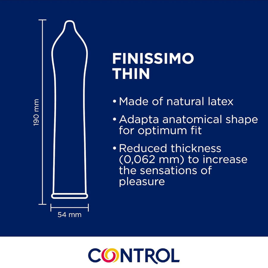 Control Finissimo Senso — Préservatifs, 144 unités