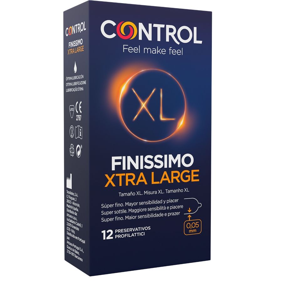 Control Finissimo XL — Préservatifs, 12 unités