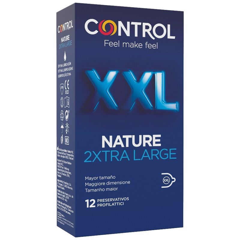 Control Nature XXL — Préservatifs, 12 unités