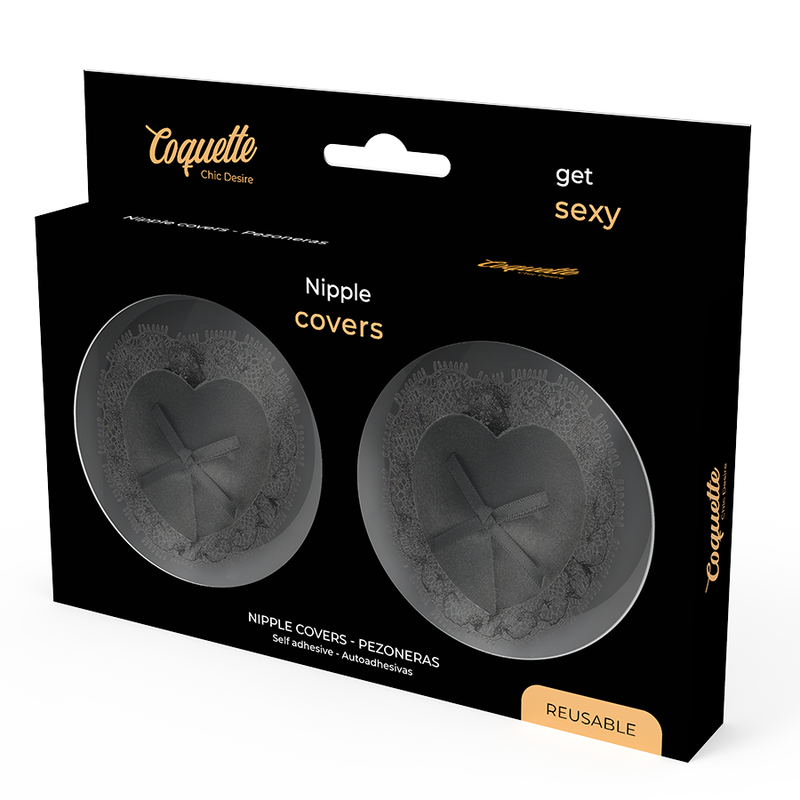 Coquette — Cache-tétons en dentelle noire