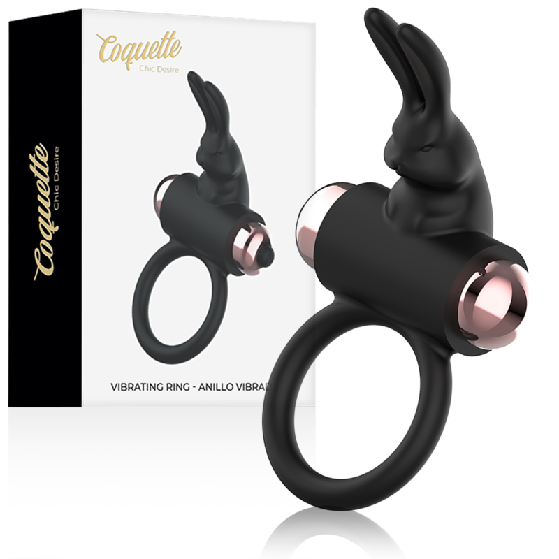 Cock ring vibrante Coquette Chic Desire nero e oro
