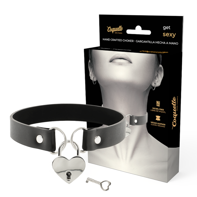 Collar Coquette Chic Desire con corazón y llave