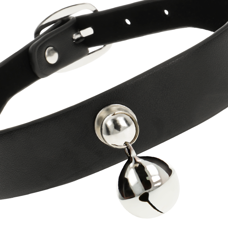 Collare in materiale sintetico vegano Coquette Chic Desire con anello, accessorio da donna