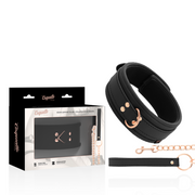 Coquette Chic Desire – Halsband aus veganem Leder mit Armband und Neopren-Futter