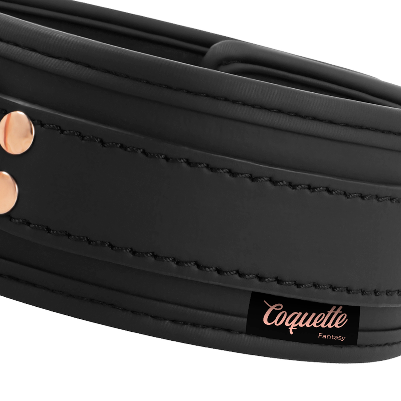 Coquette Chic Desire – Halsband aus veganem Leder mit Armband und Neopren-Futter