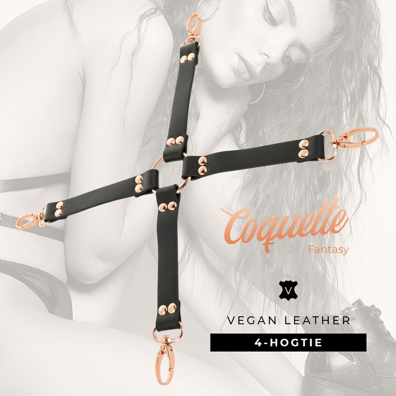 Coquette Chic Desire — Cravate de porc fantaisie en cuir végétal