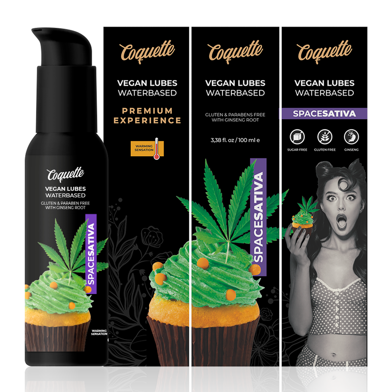 Lubrificante vegano Coquette Chic Desire Premium Experience Space Sativa, 100 ml