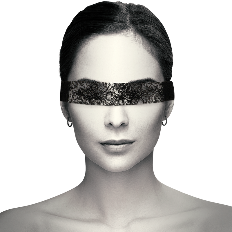 Antifaz Coquette Chic Desire de encaje negro con cinta