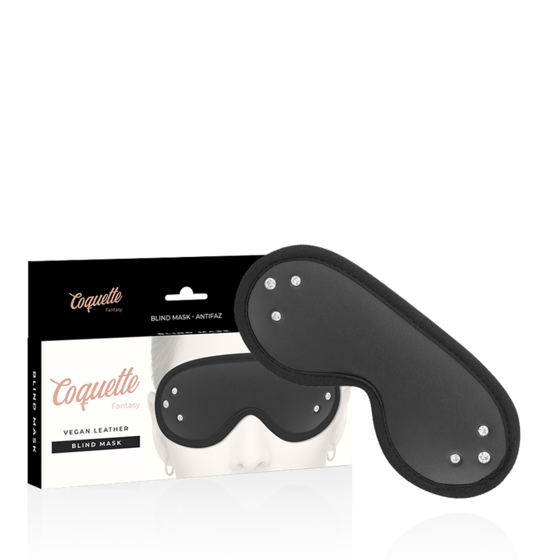 Coquette Chic Desire — Masque fantasy en cuir végan avec doublure en néoprène
