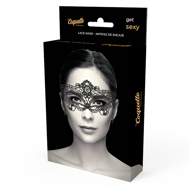 Antifaz fino Coquette Chic Desire de encaje negro