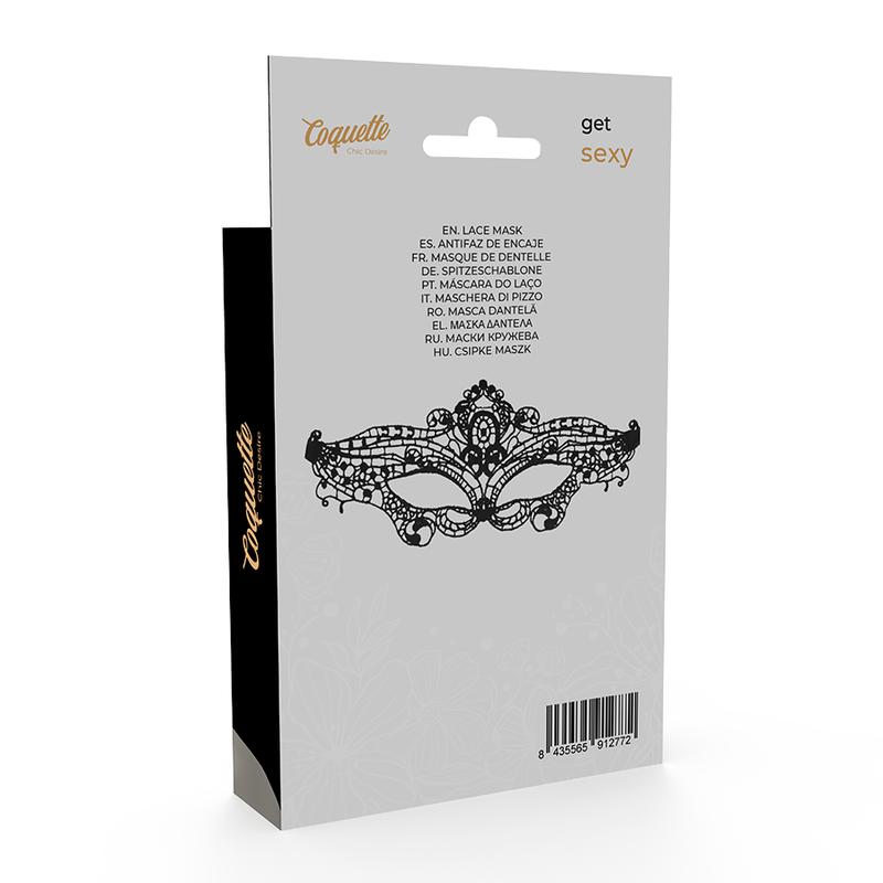 Antifaz fino Coquette Chic Desire de encaje negro