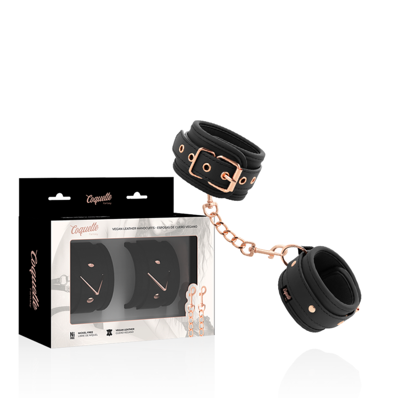 Coquette Chic Desire — Menottes fantasy en cuir végan avec doublure en noprène