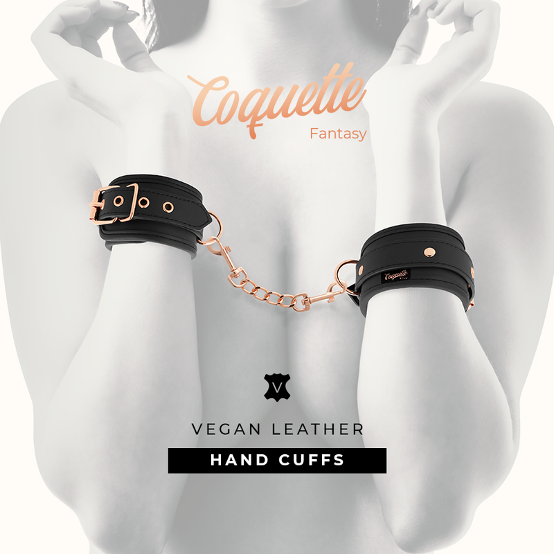 Coquette Chic Desire — Menottes fantasy en cuir végan avec doublure en noprène