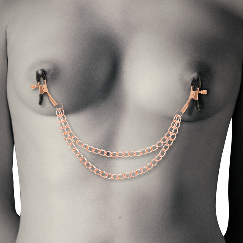 Coquette Chic Desire – Nippelklemmen aus Metall mit Kette