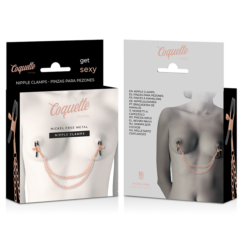 Coquette Chic Desire – Nippelklemmen aus Metall mit Kette