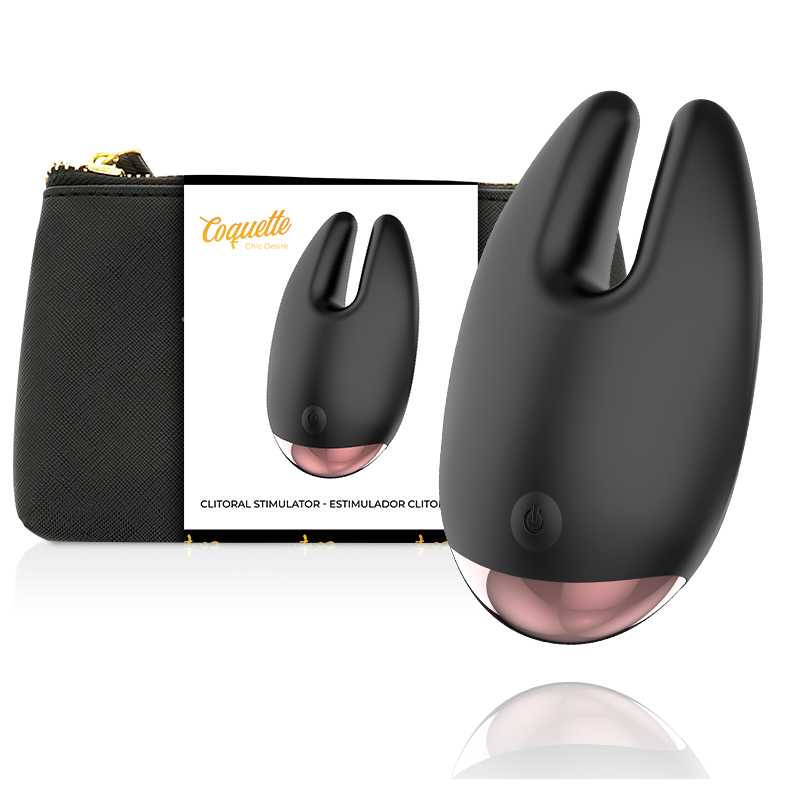 Mini vibratore clitorideo Coquette Chic Desire nero e oro, modello 1