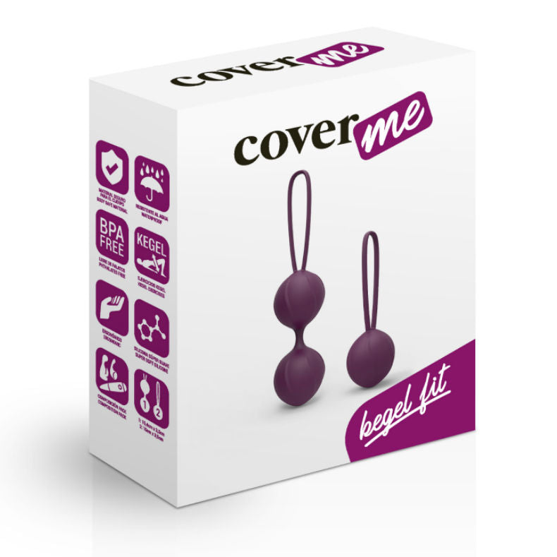 Coverme, set di palline di Kegel lilla per l’allenamento pelvico