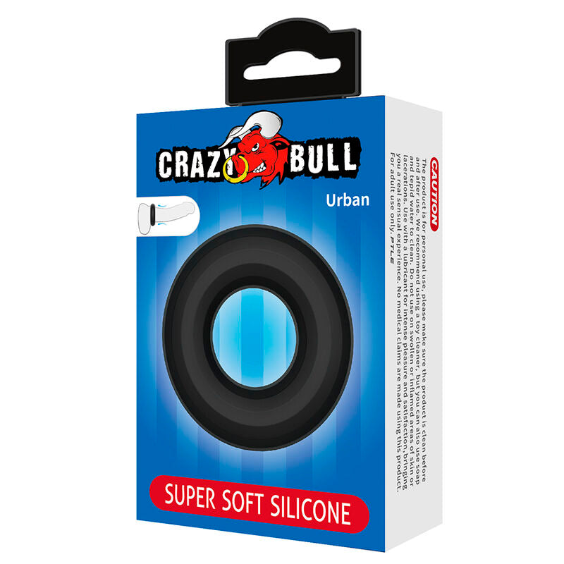 Crazy Bull Urban – Penisring aus Silikon in breiter Scheibenform