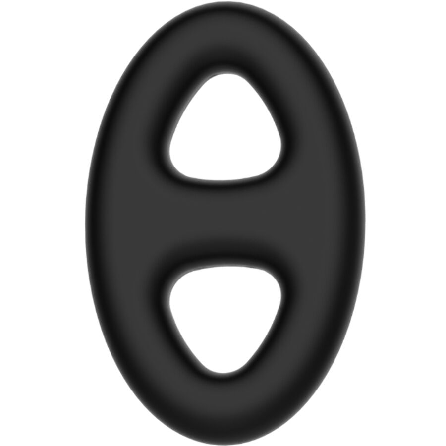 Crazy Bull Double Oval – Doppelter Penisring aus Silikon, ovale Öffnungen