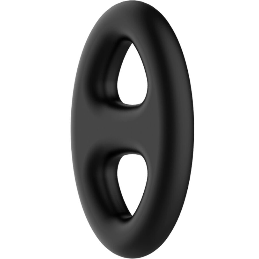 Crazy Bull Double Oval – Doppelter Penisring aus Silikon, ovale Öffnungen