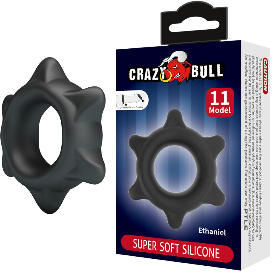 Crazy Bull Ethaniel – Anello fallico in silicone a stella