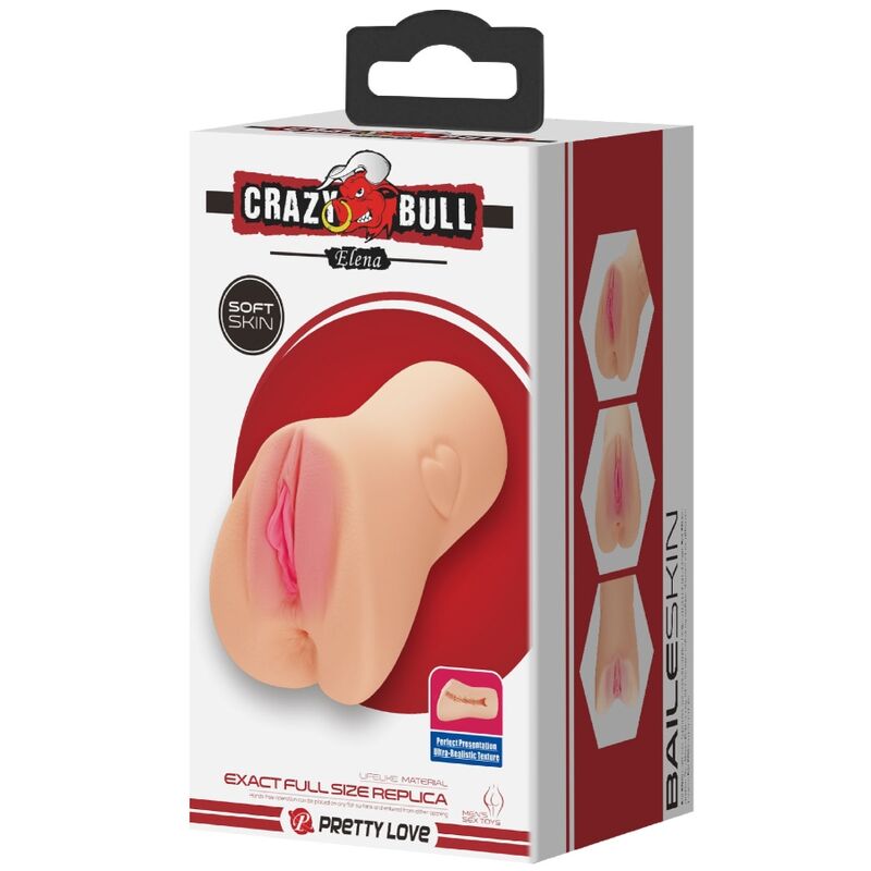 Crazy Bull Elena – Masturbatore maschile con cuoricini in rilievo