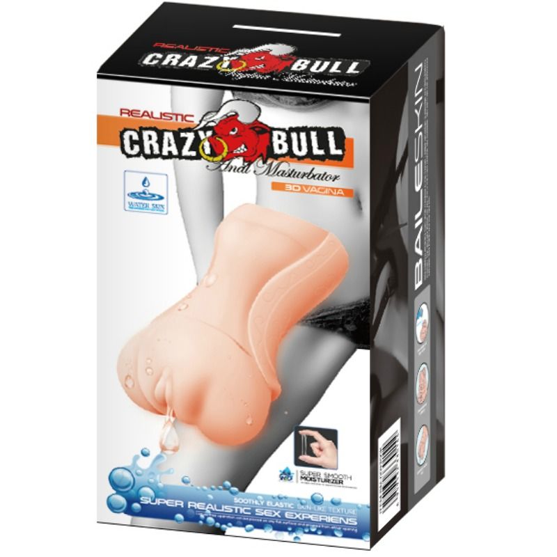 Crazy Bull WaterSkin Nudo – Masturbador con forma de reloj de arena
