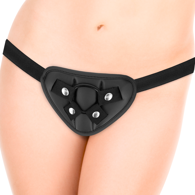 Cyber Silicock Strap-on-Harness mit Gurten und 3 Ringen