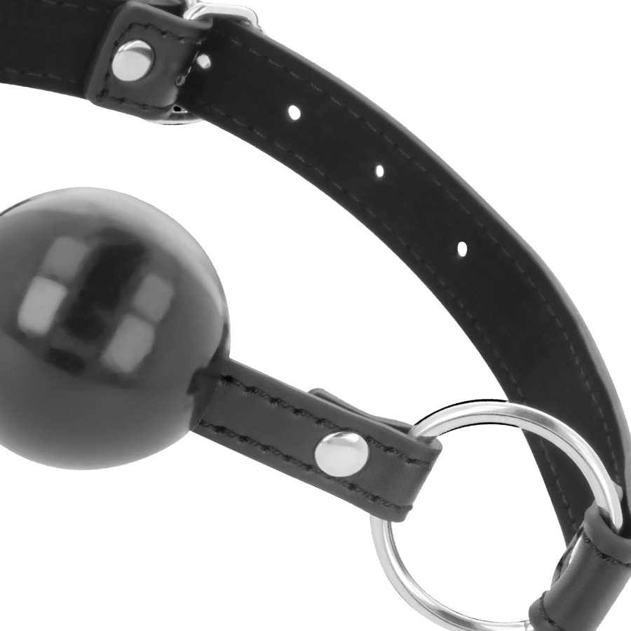 Darkness – Schwarzer Ballknebel mit Schnallenverschluss