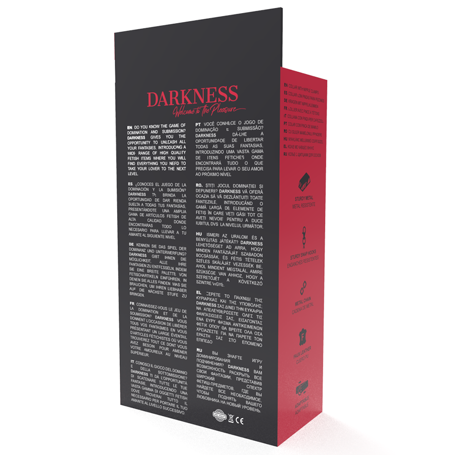 Darkness – Collar con pinzas para pezones