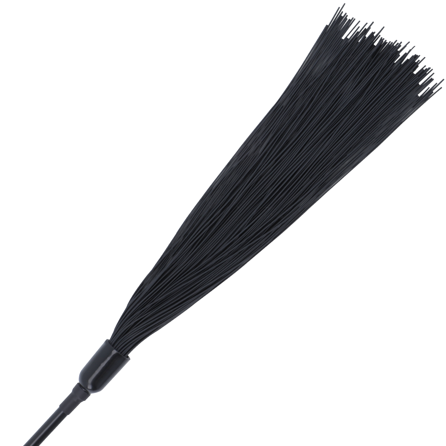 Darkness – Paddle in Fußform mit Flogger, Schwarz