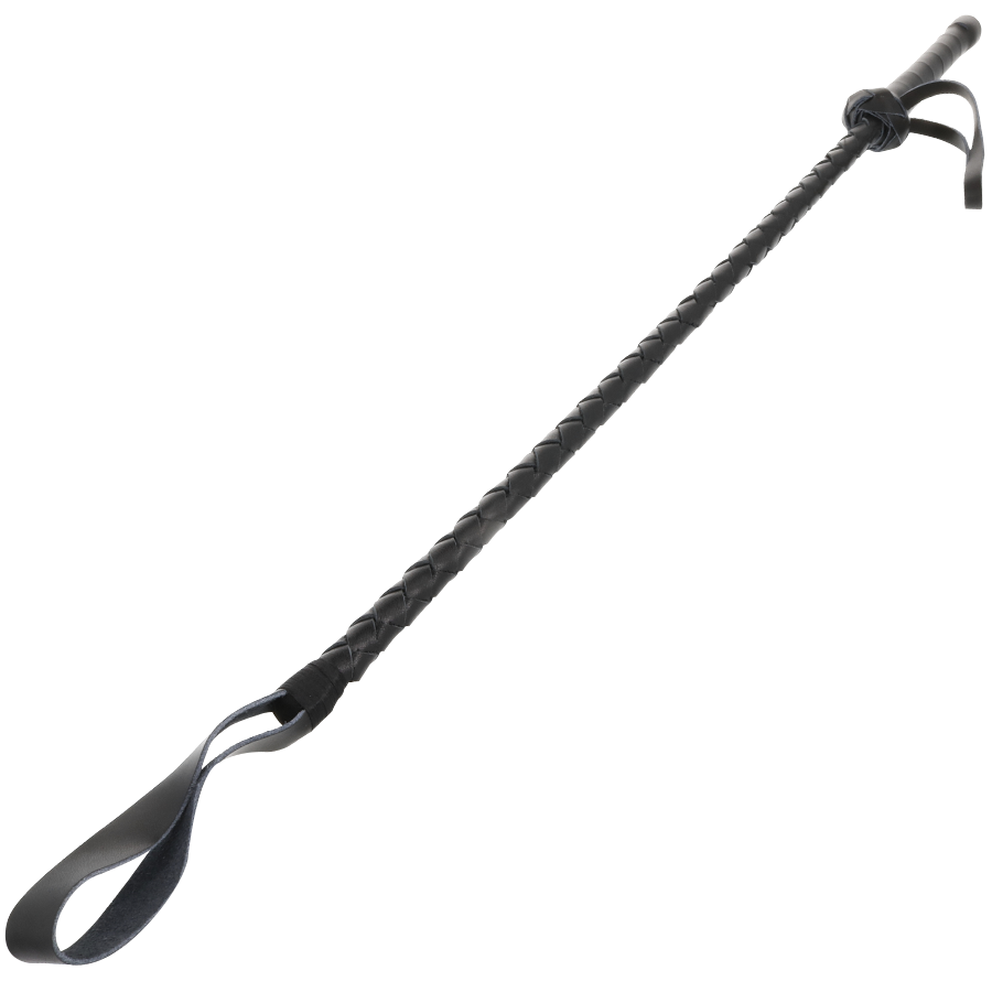 Darkness – Gerte mit Lederschlaufe, 60 cm