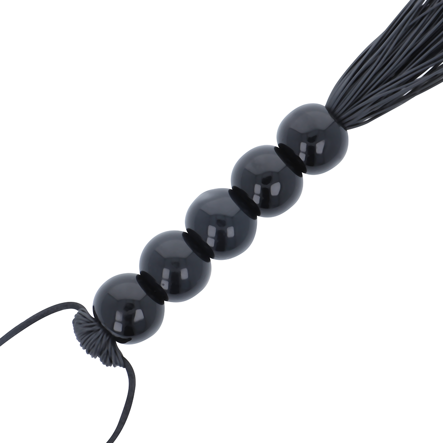 Darkness – Flogger negro de bolas, 45 cm