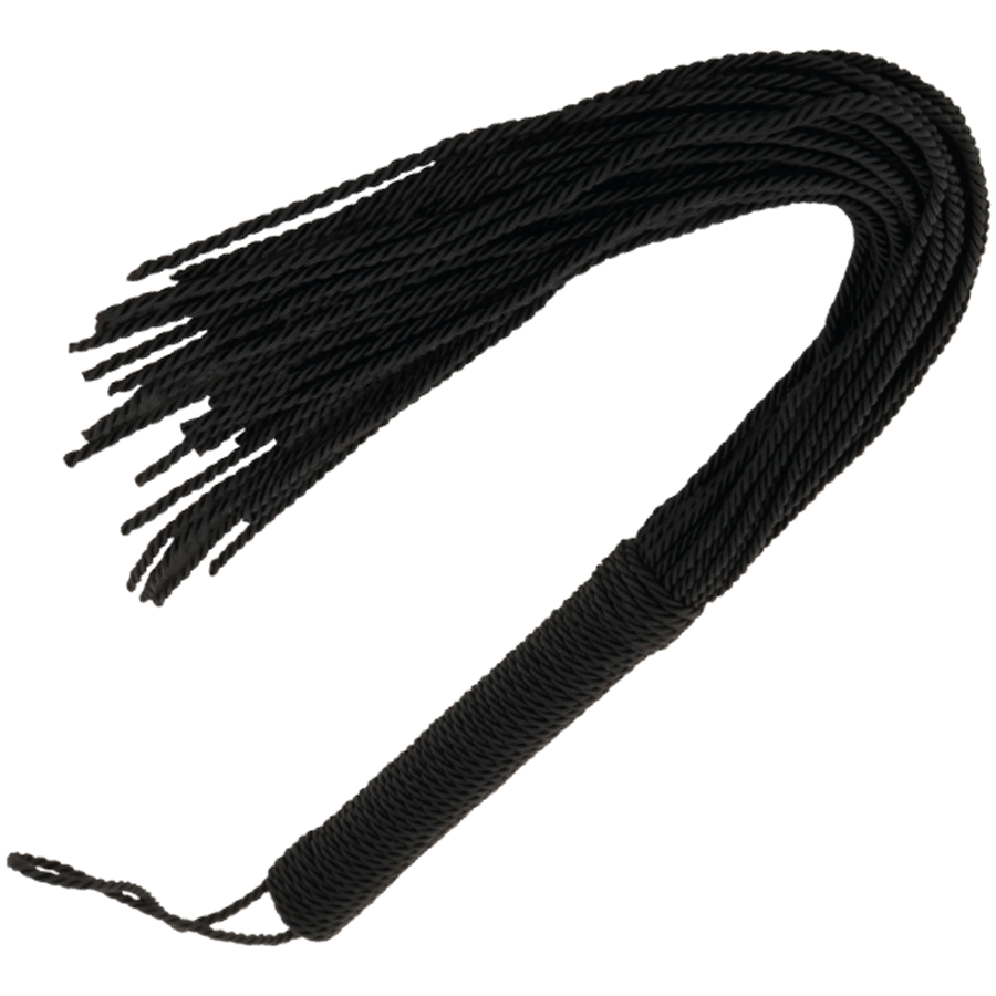 Darkness — Martinet à cordelettes noires 50 cm