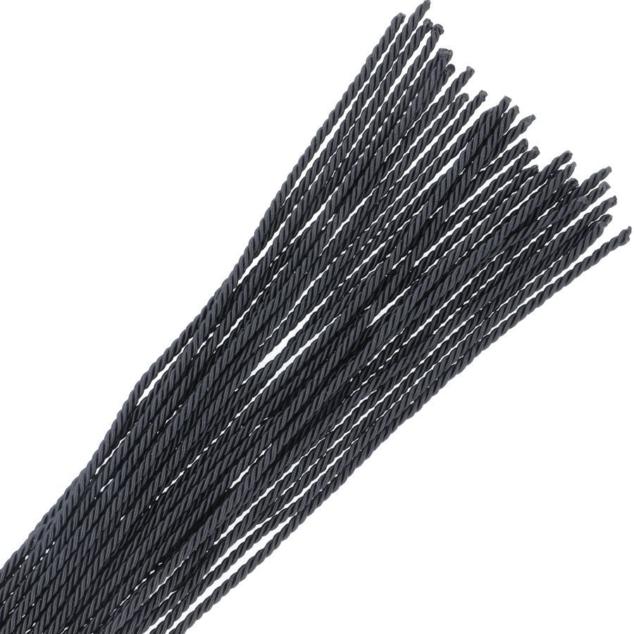 Darkness — Martinet à cordelettes noires 50 cm