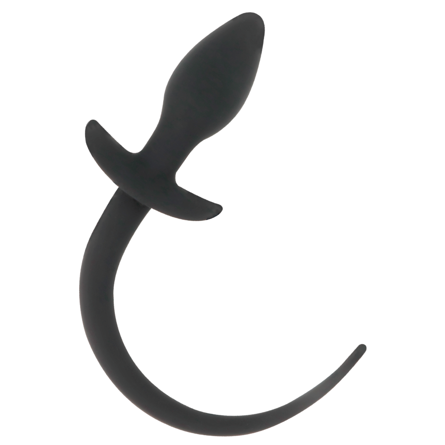 Darkness – Analplug aus Silikon mit langem, gebogenem Schweif