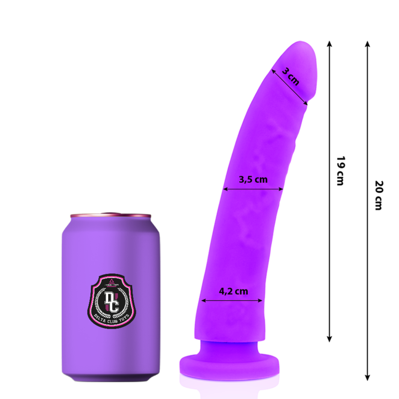 Delta Club — Toys gode médical lilas silicone 20 cm -o- 4 cm