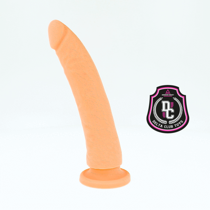 Delta Club – Dildo aus medizinischem Silikon im Farbton Natur, 20 × 4 cm