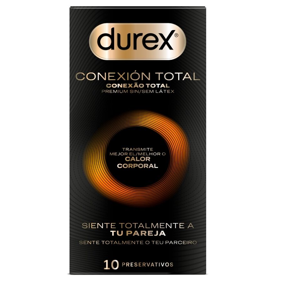 Durex Total Connection — Préservatifs en nitrile, 10 unités