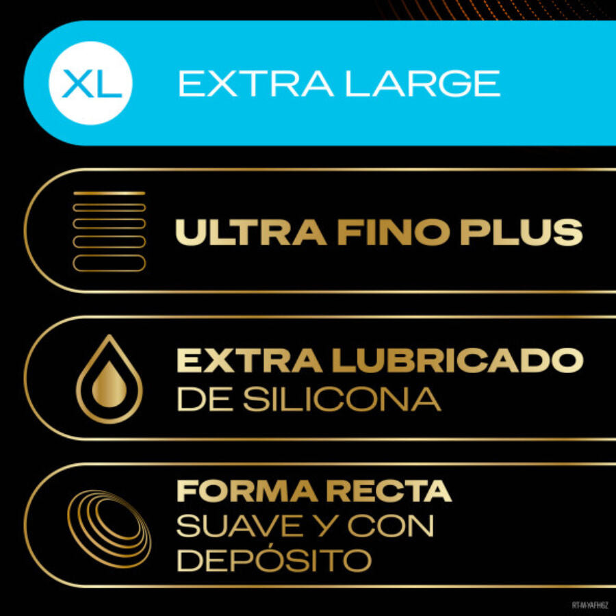 Durex Total Connection XL – Preservativi XL in nitrile, 10 pezzi
